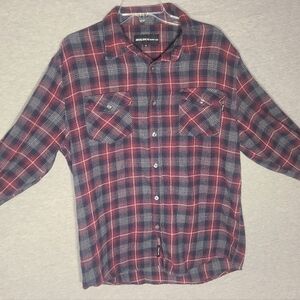 Men's Molokai Surf Multicolor Plaid Flannel XL Cotton Pocket Button Beach 90sY2K